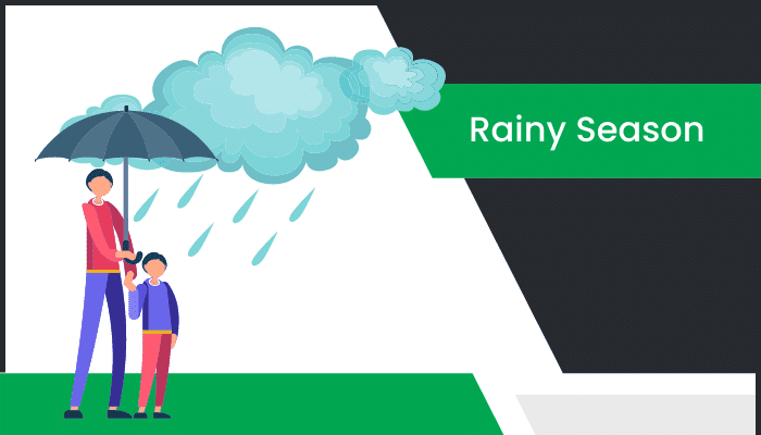 వర్షాకాలం తెలుగు వ్యాసం Essay on Rainy Season in Telugu