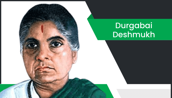 దుర్గాబాయి దేశ్‌ముఖ్ బయోగ్రఫీ Durgabai Deshmukh Biography in Telugu
